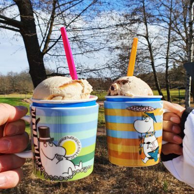 ice cream and summer Moomin mugs