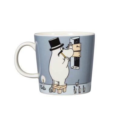 Moomin mug Moominpappa Grey back