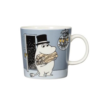 Moomin mug Moominpappa Grey front