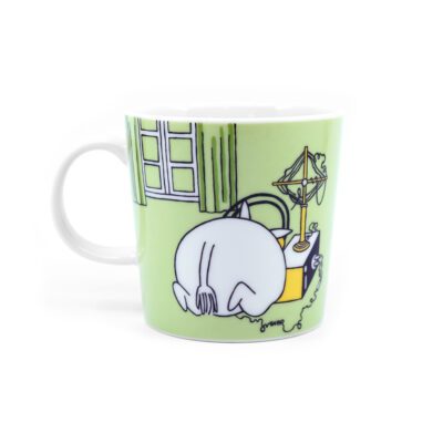 Moomin mug Moomintroll Grassgreen back