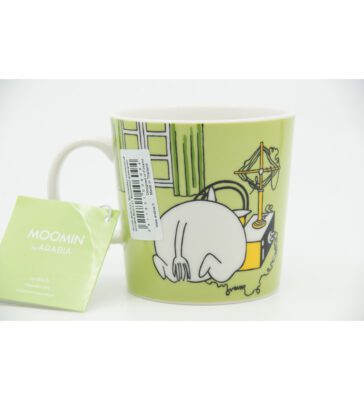 arabia Moomin mug Moomintroll grassgreen label