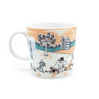 Moomin mug Moominvalley Park Japan label