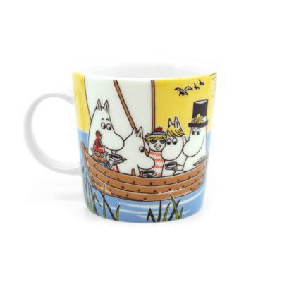Moomin mug Sailing with Nibling and Tooticky back