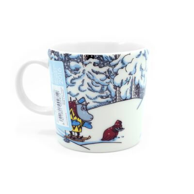 Moomin mug Snow Horse label