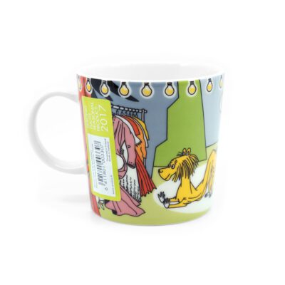 Moomin mug Summer Theatre label