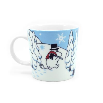 Moomin mug Winter Forest back