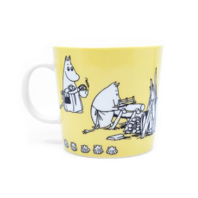 Moomin mug Yellow 0,4l back