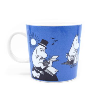 Moomin mug dark blue back