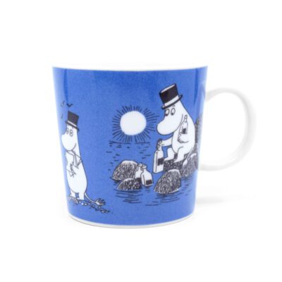 Moomin mug dark blue front