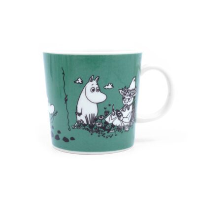 Moomin mug dark green front