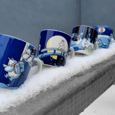 Winter Moomin mugs