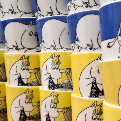 moomintroll and snorkmaiden mugs