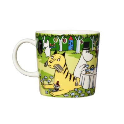 Moomin mug garden party back